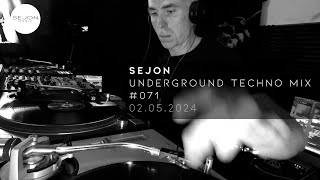 Underground Techno Stream with Sejon  02 May 2024 REUPLOAD [upl. by Ellessig288]