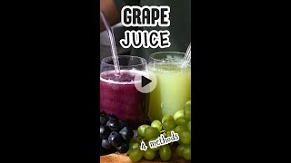 Make refreshing grape juice at home with one of four methods [upl. by Iahcedrom201]