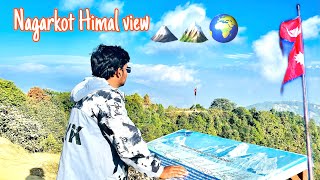 Mt Everest view from Nagarkot Top Hill  part 2 mountainview krishibhaivlogs [upl. by Holna]