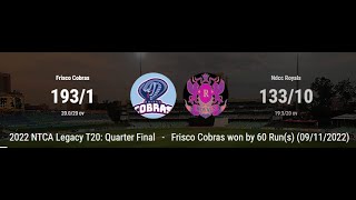 Royals Vs Frisco Cobras [upl. by Nauqit]