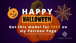 GIVEAWAY  Stylized Pumpkin  Happy Halloween [upl. by Airetnahs]