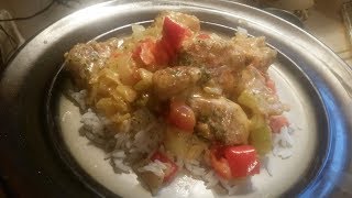 PanSeared Chicken Breast Creamy Sauce Red Bell Peppers  Steamed Rice [upl. by Tessler]