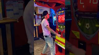 Small boxer almost breaks the record on the punching machine short shorts [upl. by Ayekan995]