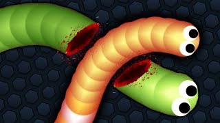 Slitherio 1 Troll Hacker Snake vs Pro Snakes Epic Slitherio Gameplay [upl. by Egide464]