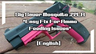 Sig Sauer Mosquito  GSG Firefly 22LR Easy Fix For Ammo Feeding Issues English [upl. by Doralynne140]