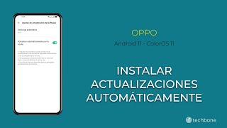 Instalar las Actualizaciones del sistema automáticamente  Oppo Android 11  ColorOS 11 [upl. by Ramirolg145]