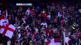 La Liga  Gol de Manucho 12 en el Sevilla FC  Real Valladolid  03122012  J14 [upl. by Stauder]