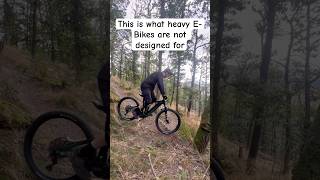 The Kind Of Riding EMTBs Are Bad At  Tough Switchback Corner  shorts mtb ebike [upl. by Carline]