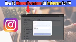 How To Change Username On Instagram DesktopLaptopPC Tutorial [upl. by Hctud794]