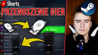 JAK PRZENOSIĆ GRY STEAM 🤯 Na inny komputer lub dysk 😎 2021 DZIAŁA SHORTS [upl. by Wileen]