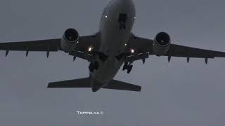 Boeing 737 MAX Sideslip Approach amp Airbus A310 Crosswind Takeoff [upl. by Ormond]