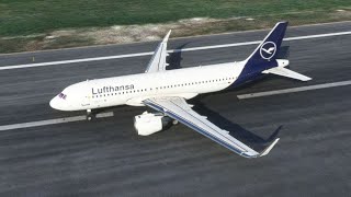 Lufthansa Airlines Glides In for a Landing at Memmingen Airport in MSFS 2020 [upl. by Eelhsa]