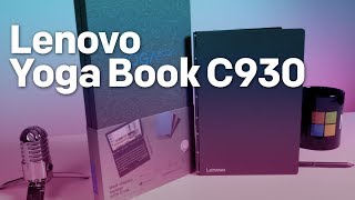 Lenovo Yoga Book C930 handson A futuristic and quirky 2in1 with E Ink display [upl. by Iznyl260]