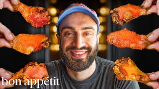 Trying 16 Buffalo Wing Spots in 24 Hours to Find the Best One  Taste Of The Town  Bon Appétit [upl. by Gerty]