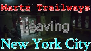 Martz Trailways Leaving New York City [upl. by Lahcar]