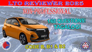 LTO EXAM REVIEWER FOR NONPROFESSIONAL TAGALOG VERSION quotBASED ON LTO REVIEWERquot PART 1 [upl. by Addy]