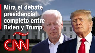 Debate presidencial completo entre Joe Biden y Donald Trump  Elecciones EEUU 2024 [upl. by Boggers]