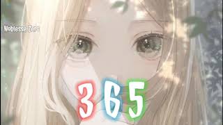 Tiara Andini  365 Lyric Video  Nightcore [upl. by Esylle]