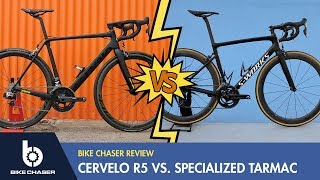 Cervelo R5 Review VS Specialized Tarmac [upl. by Ynnatirb]