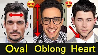 The Best Mens Hairstyles Guide for Long NonChiseled Round Faces  Oval Oblong Heart Face Shape [upl. by Eegnat]