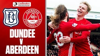 Dundee 01 Aberdeen  MackaySteven Penalty Decides Close Game  Ladbrokes Premiership [upl. by Nowaj]