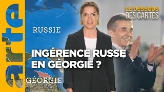 Géorgie  dans lorbite de la Russie   LEssentiel du Dessous des Cartes  ARTE [upl. by Noy]