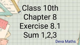 class 10th Statistics and Probability Exercise 81 Problem 123 [upl. by Anivek]