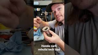 Honda carburetor rebuild tips shorts [upl. by Aikram]