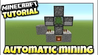 Minecraft Xbox  AUTOMATIC MINING MACHINE  Redstone Tutorial  PE  PS4  PS3  Switch [upl. by Muller]