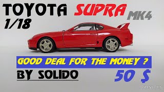 118 Toyota Supra MK4 A80 1993  Red by Solido [upl. by Aihtniroc492]