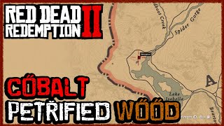 Red Dead Redemption 2 RARE CRAFTING ITEM COBALT PETRIFIED WOOD LOCATION RDR2 [upl. by Shafer623]