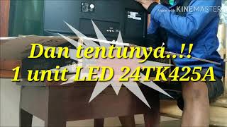 UNBOXING LED LG 24TK425A [upl. by Kimberly568]