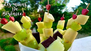 APÉRO DÎNATOIRE 🍡 Mini BROCHETTES DE FRUITS SAVEUR CARAMEL Super BON FRAISFACILE et RAPIDE [upl. by Nylrahc]