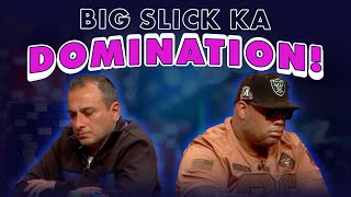 Big Slick Ka Domination  WSOP 2024 [upl. by Dhiren383]