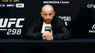 Alexander Volkanovski PostFight Press Conference  UFC 298 [upl. by Aicirtap]