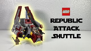 LEGO Star Wars 8019 Republic Attack Shuttle Speed Build [upl. by Pisano297]