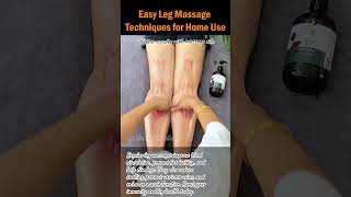 Easy Leg Massage Techniques for Home Use legmassage leghealth slimlegs naturaltherapy legcare [upl. by Hatnamas]