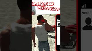 New Splendor Bike Cheat Code Indian Bikes Driving 3D New Update indian bike [upl. by Leod]