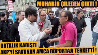 Bu röportaja başlık bulamadık  Muhabiri çileden çıkaran AKPli amca röportajı terk etti [upl. by Heidi]