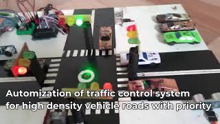 Traffic Signal Management and Control System based on density of vehicles and emergency vehicles [upl. by Araeic577]