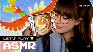 ASMR 💛 Pokemon Heart Gold Whispered Gaming 🎮 Ice Gym Challenge  ˚ Nintendo DS Button Clicks [upl. by Brandie]