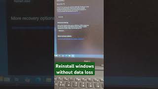 how to reinstall windows without losing data  video ytfeed trending shorts [upl. by Luhey]