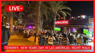 LIVE Evening Walk in Playa De Las Americas New Years Day Tenerife 2024 🌙 Canary Islands [upl. by Ynnaj97]