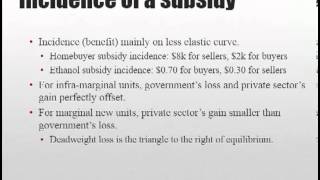 Taxes and Subsidies Part 6 Subsidies [upl. by Settera745]