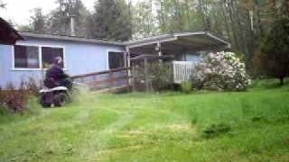 12 horse INDUSTRIALCOMMERCIAL SEARS cutting grass [upl. by Asor]