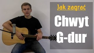 Jak zagrać Chwyt Gitarowy Gdur Akord G na gitarze  JakZagracpl [upl. by Alair]