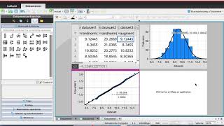 Undersøgelse af om et datasæt er normalfordelt i TInspire [upl. by Oliva]