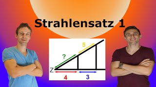 1 Strahlensatz  Erklärung mit AufgabenLösung [upl. by Laefar932]