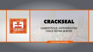 CRACKSEAL  NONSHRINK CEMENTITIOUS CRACK FILLING MATERIAL FOR PLASTER MASONRY AND CONCRETE [upl. by Surovy220]