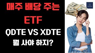 일주일 한번 배당을 주는 고배당 커버드 콜 ETF Covered Call ETF  XDTE와 QDTE 비교 분석 [upl. by Hajin]